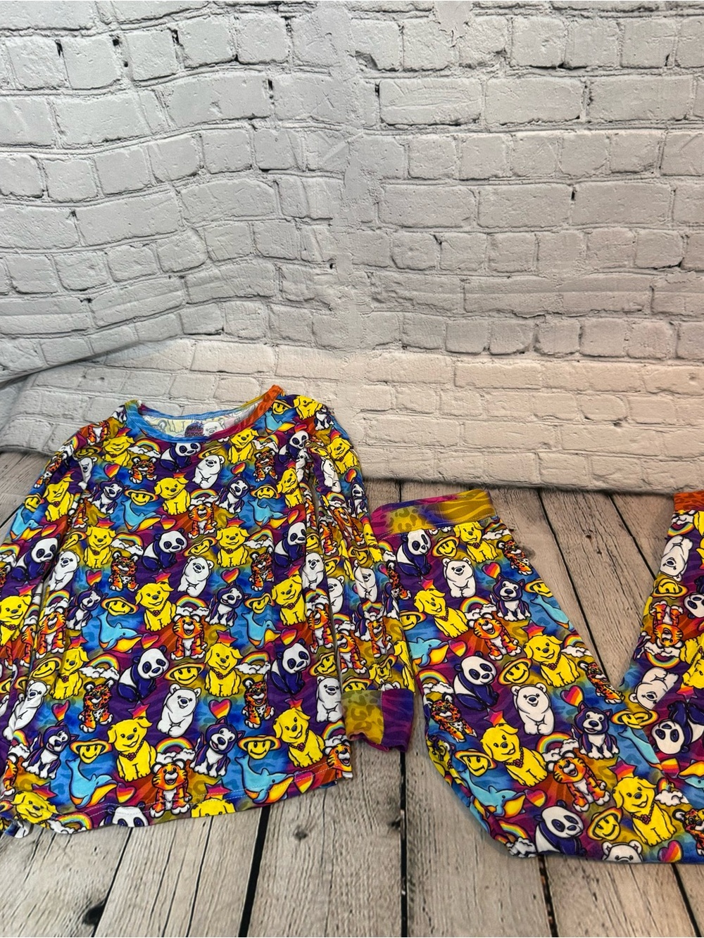 Minky Dreamer Lisa Frank Inspired Bamboo Pajama Set